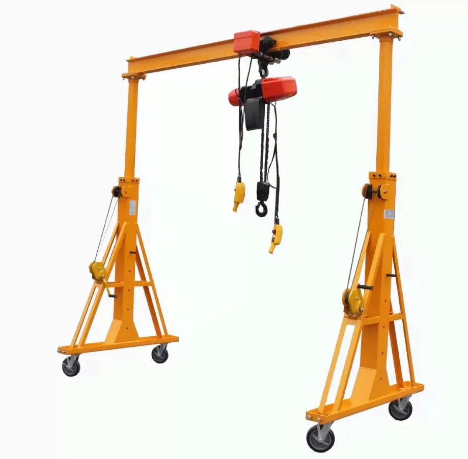 portable mobile gantry crane 1 ton 2 ton 3 ton 5 ton 10 ton from China supplier