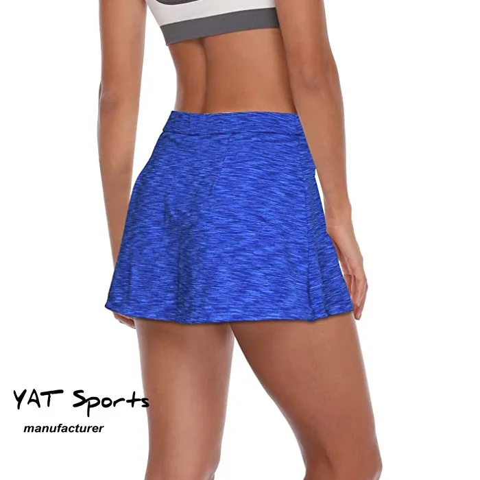 Women's Athletic Tennis Skirt With Ball Pocket Workout Golf Exercise