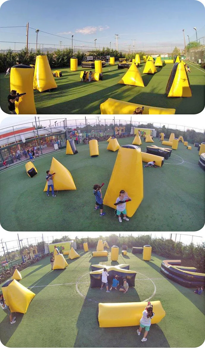 Inflatable Paintball Course Inflatable Air Bunker Paintball Obstacle - Durable & Fun
