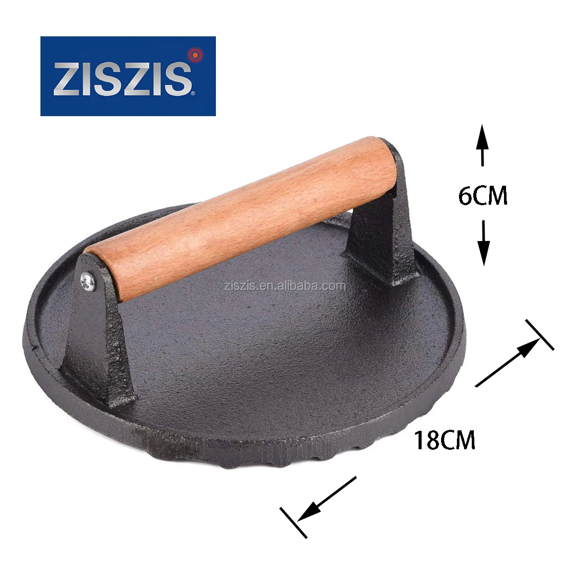 Hot Bbq Bacon Press Round Shape Cast Iron Grill Press Meat Press Buy