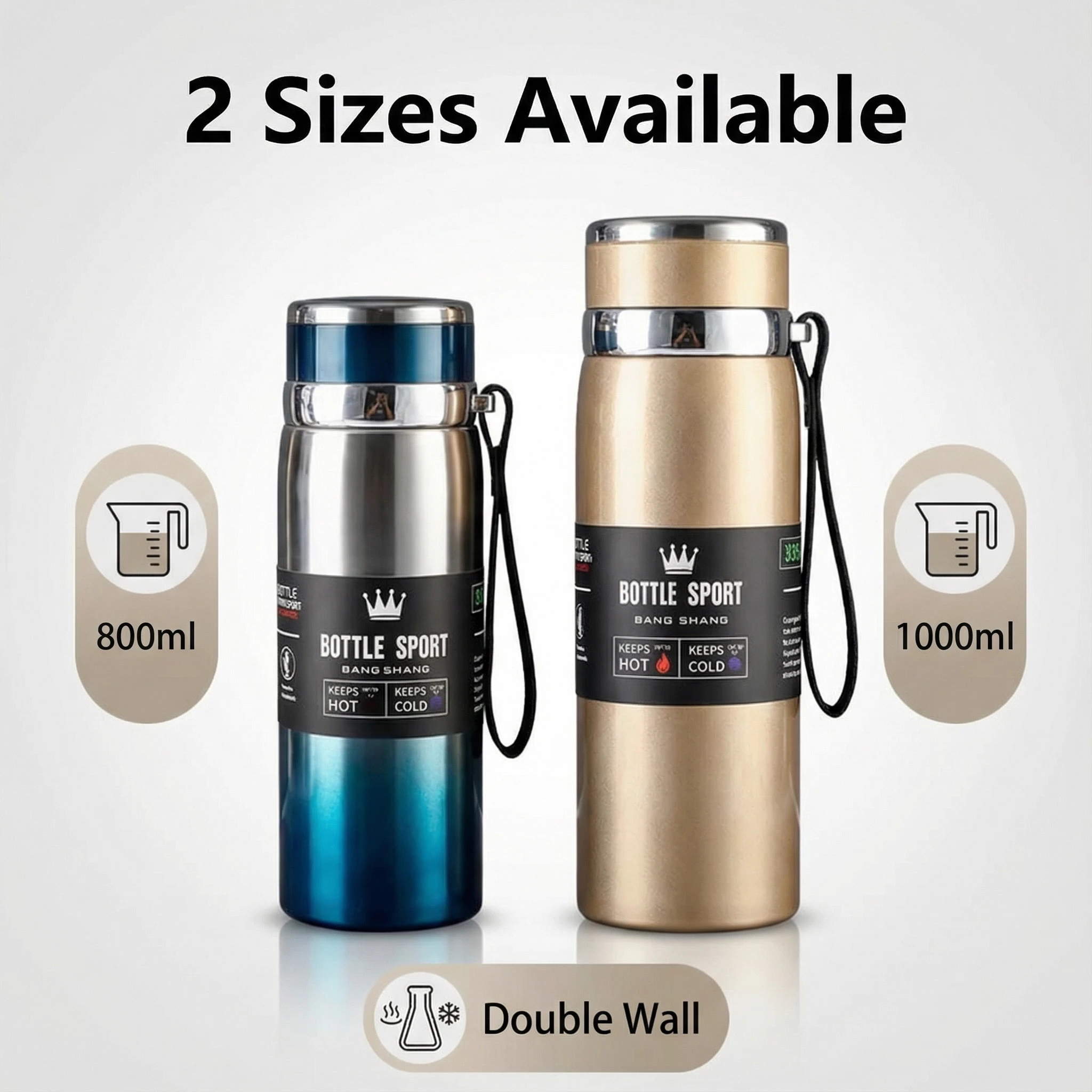Double-Wall Vacuum Stainless Bottle