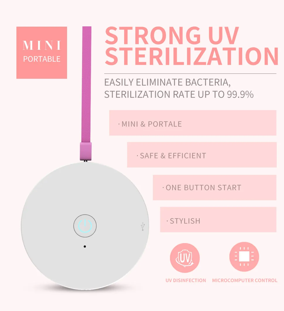 Foldable uv sterilizer menstrual cup holder Cleaner esterilizador copa menstrual