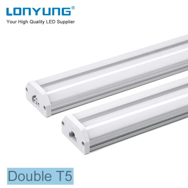 DLC approved T5/T8 Led Integrated tube, 2-8ft 60W 2400mm Dimmable T5 Double integrated led tube light 60W
