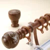 KEEWO Fixed Metal Shower Decoration Magnetic End Cap Plastic Finials Rose Curtain Rod