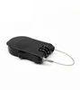 Mechanical Combination Cheap Plastic 3 Digital Ski Retractable Cable Lock