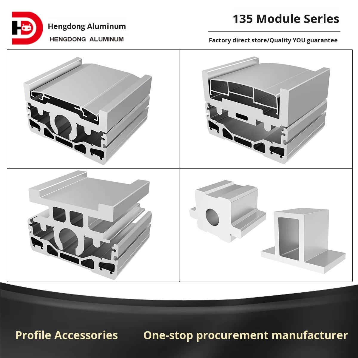 135 Module Aluminum Profile 6000 Series for Sliding Table Linear Motion Platform 135 Semi-Enclosed Fully Cutting manufacture