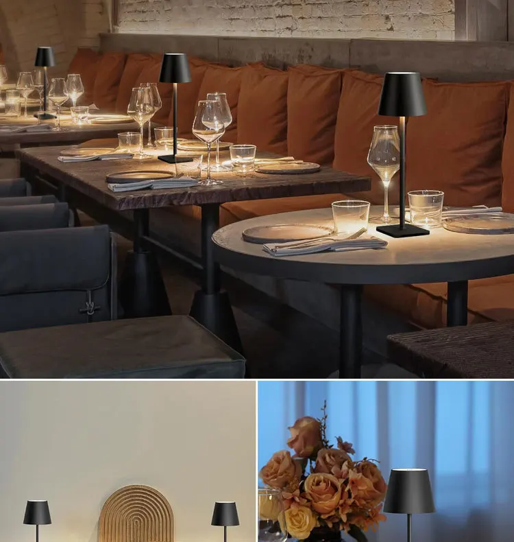 Cross-Border High-Leg ChargingABSDesk Lamp Bedroom Study Night Light Bedside Decorations Touch