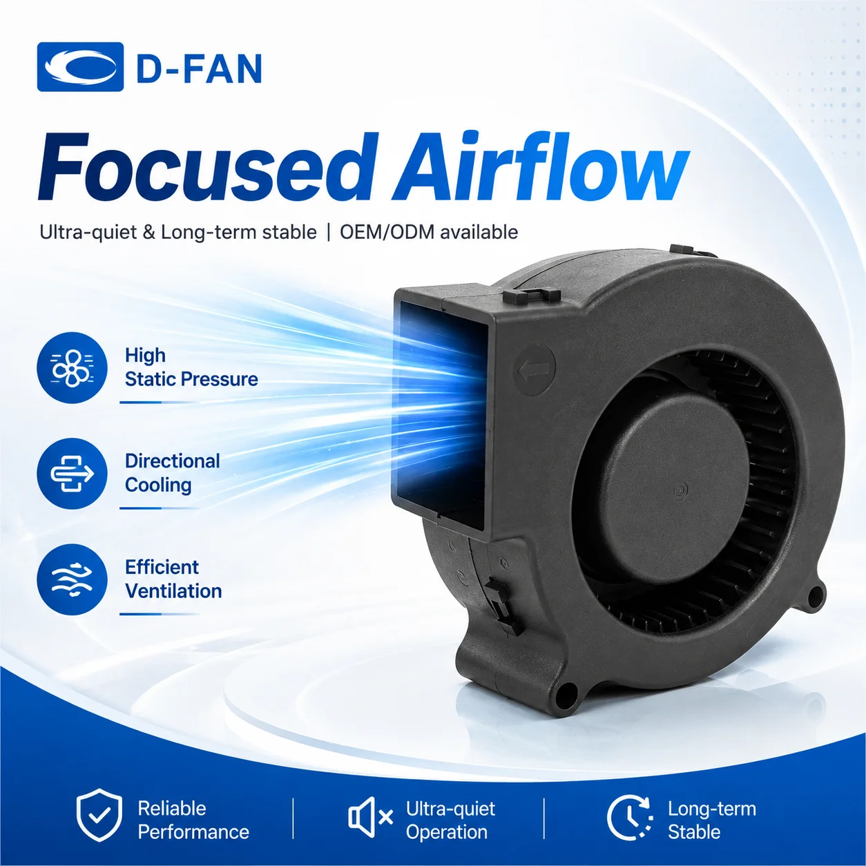 Cooling Blower, 7530, 12v, 24v, 3000RPM - detail 2