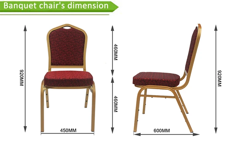 Wholesale Stacking Cheap Metal Hall Hotel Furniture Used Dining Luxury Fabric Velvet Aluminum Banquet Chair