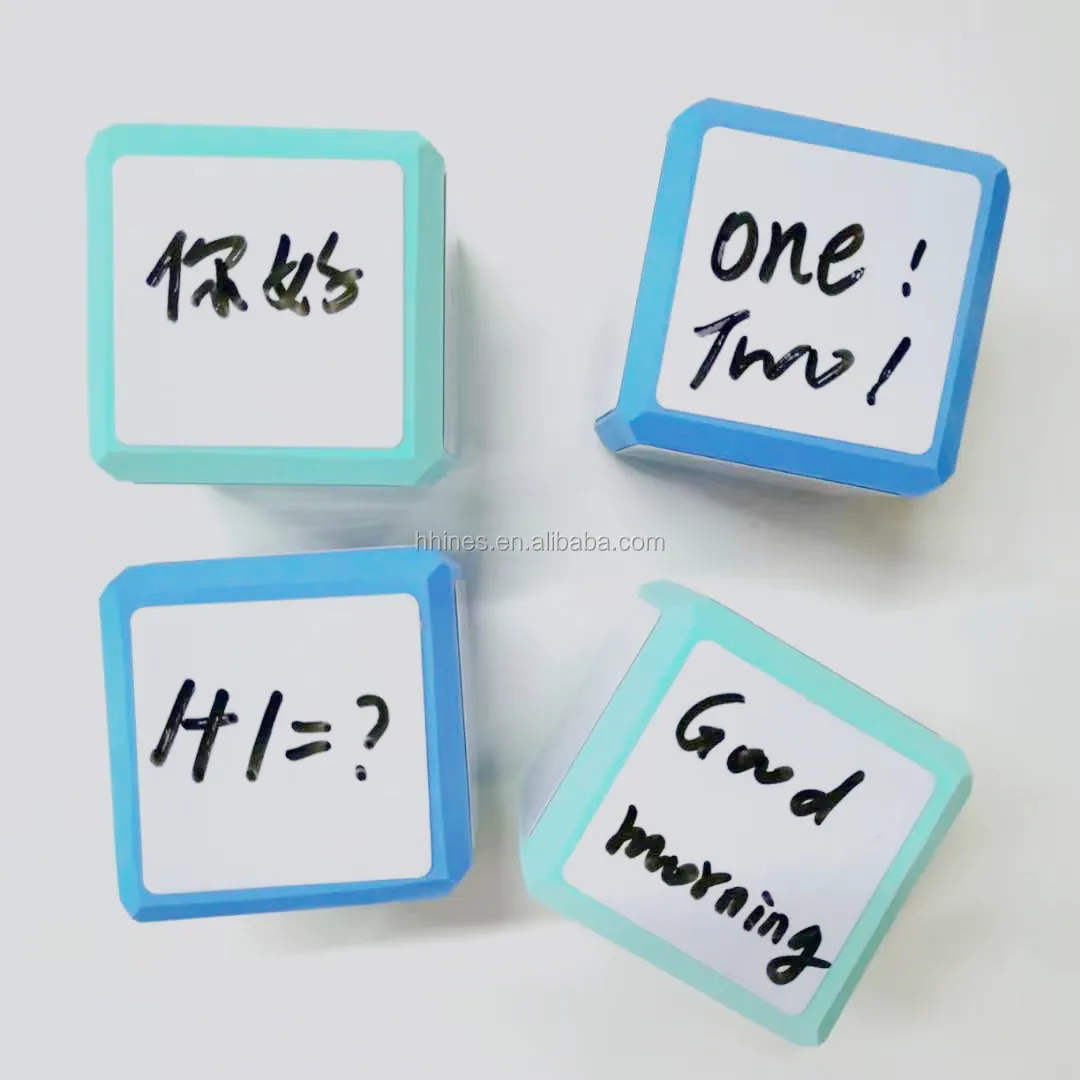 Diy Soft Eva Foam Educational Printing Cube Dice Dry Eraser Eva Cube