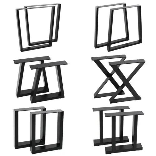 Heavy Gauge Steel Table Leg Brackets 31/2" For Attaching Large Legs To