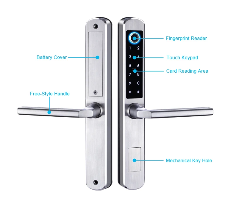 Ttlock App Wifi Control Smart Lock Digital Fingerprint Door Lock