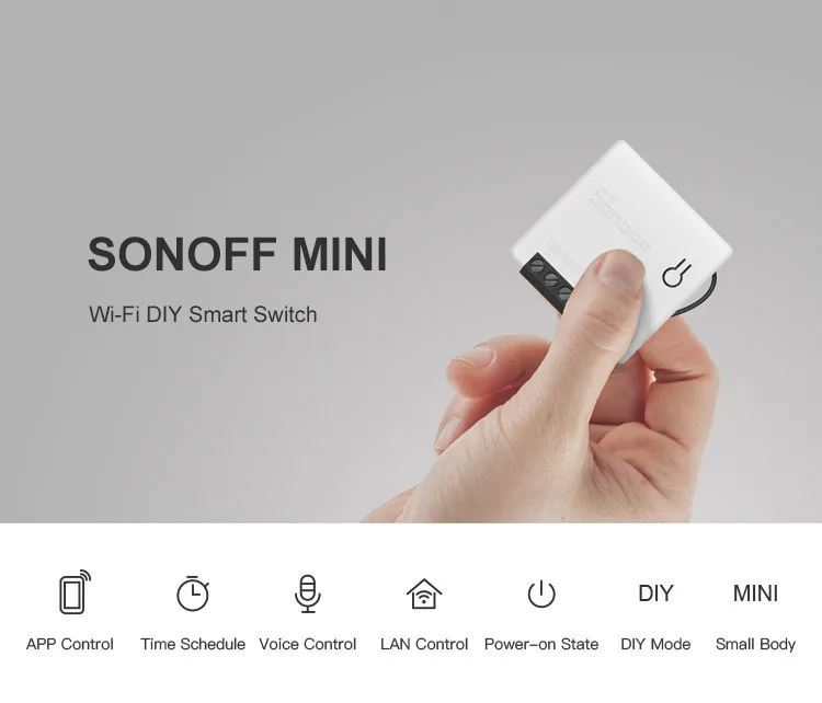 Sonoff MINI WiFi DIY Commutateur Intelligent À Distance Double De Contrôle 