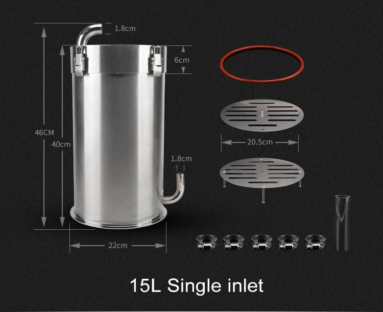 Aquarium Stainless Steel External Canister Filter Ada Style Filter Containers Aquarium External