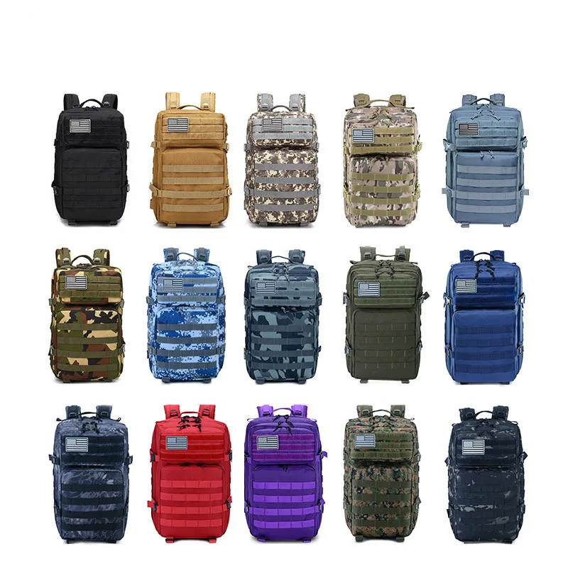 Outdoor large capacity molle system military tactical backpack bag