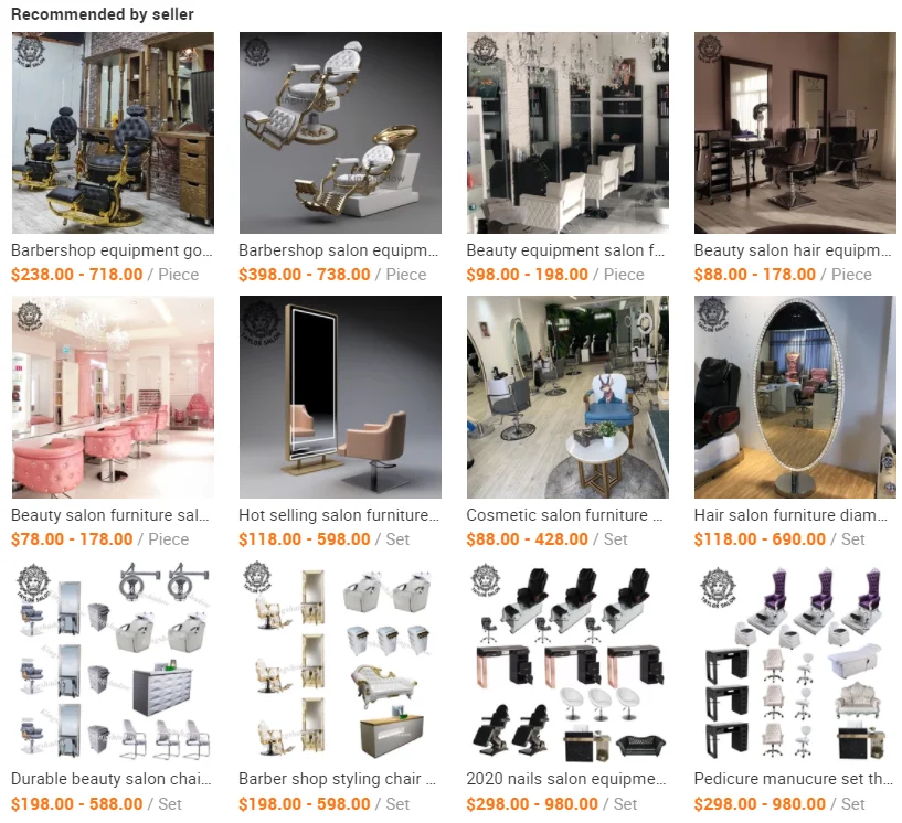 Hair salon furniture