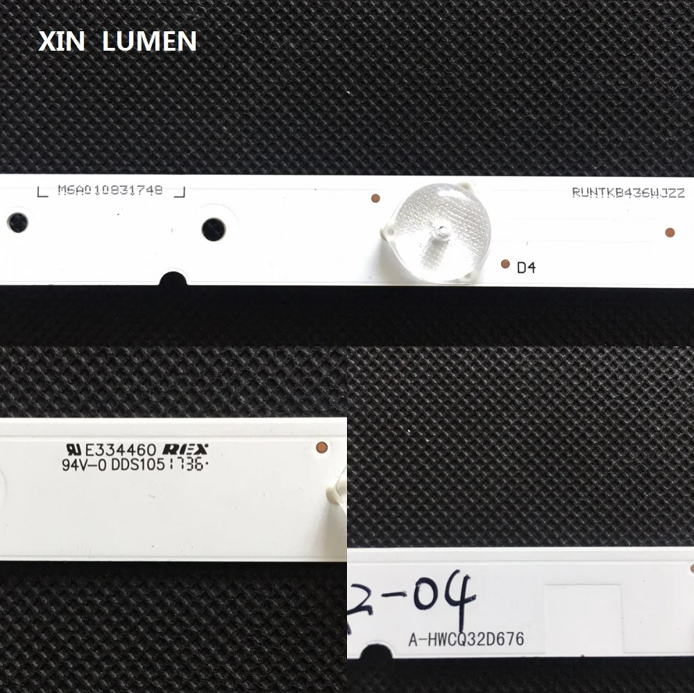 Xin Lumen Sharp 32" Tv Led Backlight Strips 6 Lamps E334460 94v0dds105 M6a0 10831748