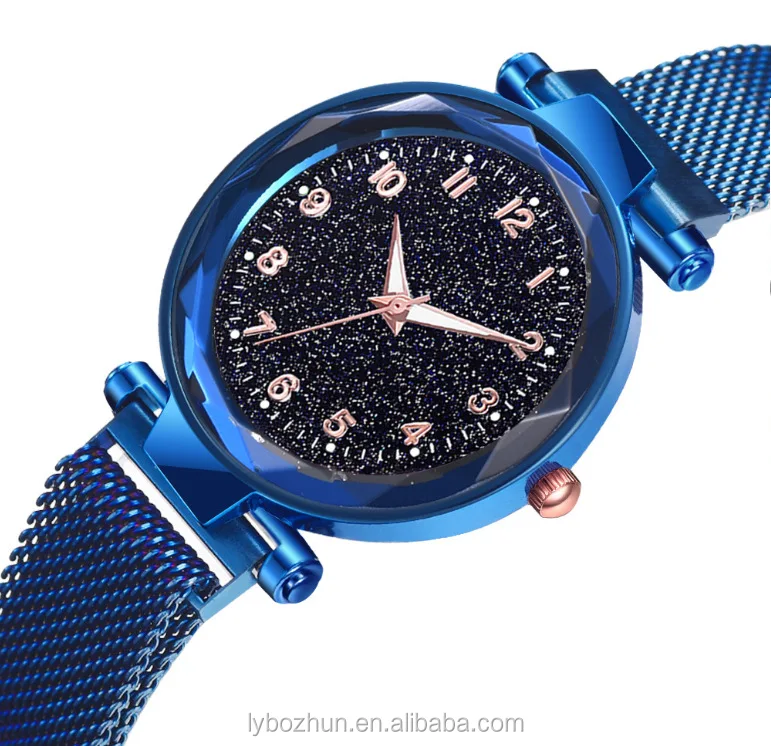 Glow In Dark Starry Watch Fashion Strap Lady Wrist Star Sky