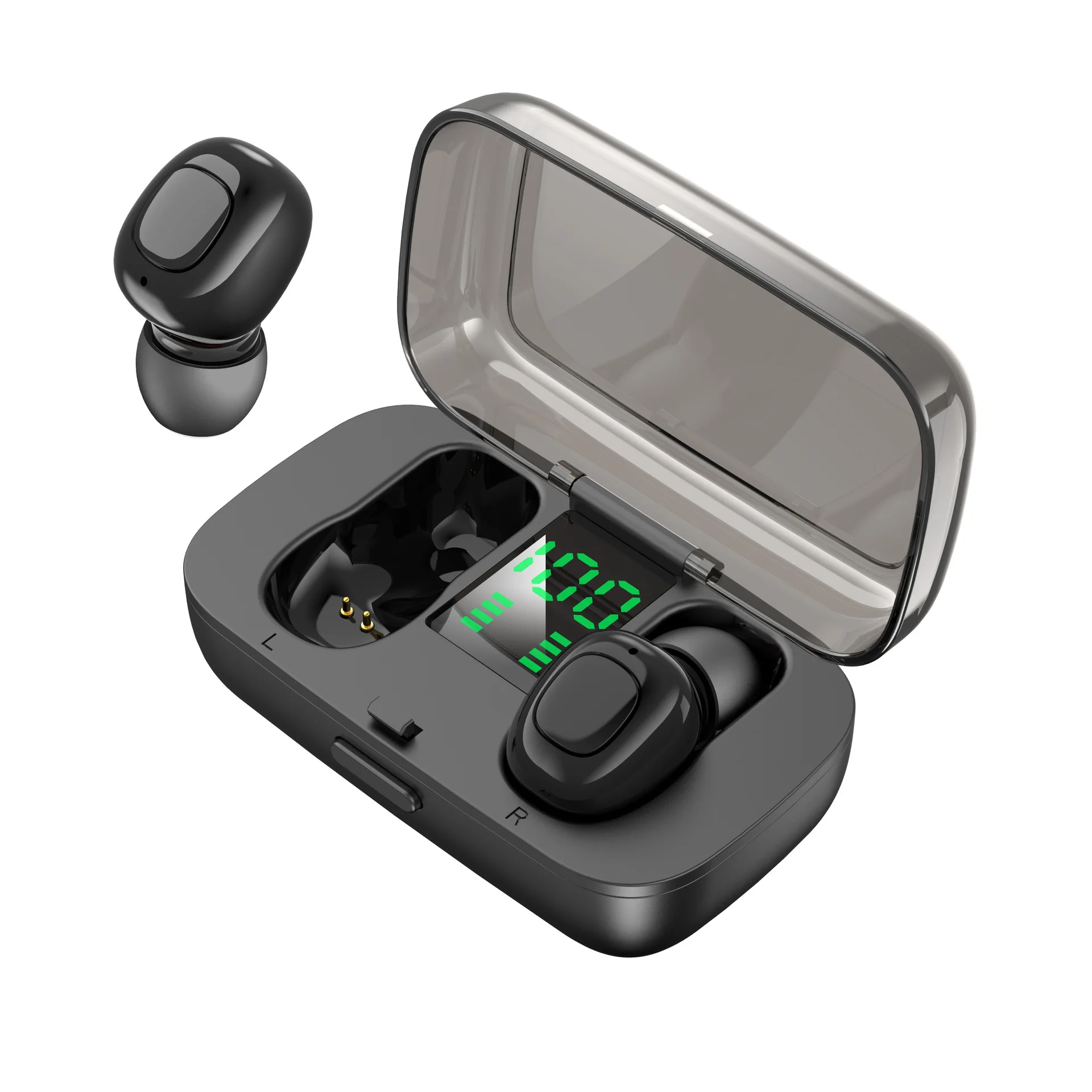 CTYPE Earphone XG21 Bluetooth V5.0 Portable Earbuds TWS Waterproof For Mobile Phone Wireless Headphone With Digital Display - ANKUX.COM