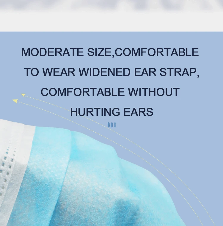 Disposable face mask 3 ply face mask earloop n95 for personal