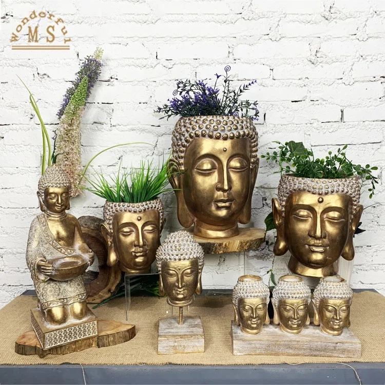 Indoor or Outdoor space with the resin Buddha Statue Good size and quality Stunning and serene Buddha statue for Home and Garden