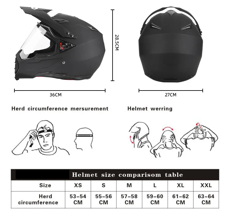 Racing Motorcycle Helmet Men Full Face Moto Riding Motocross Motorbike