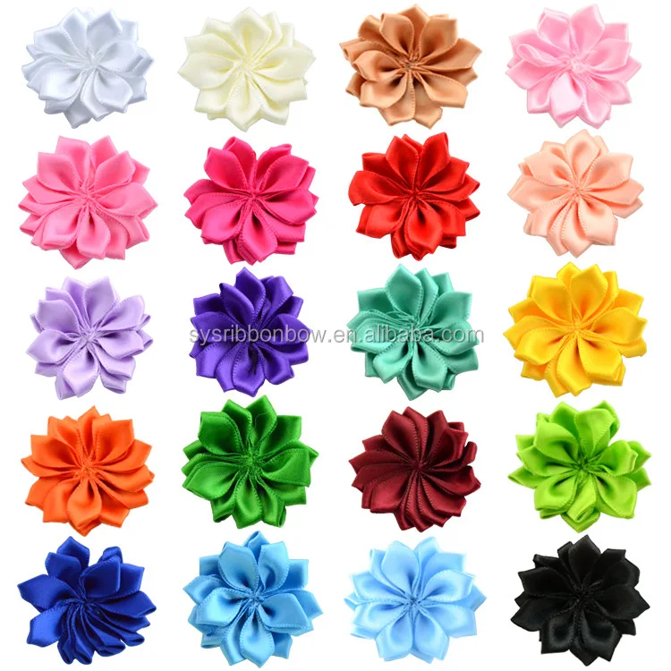 Carnation ribbon flower decorative for dress