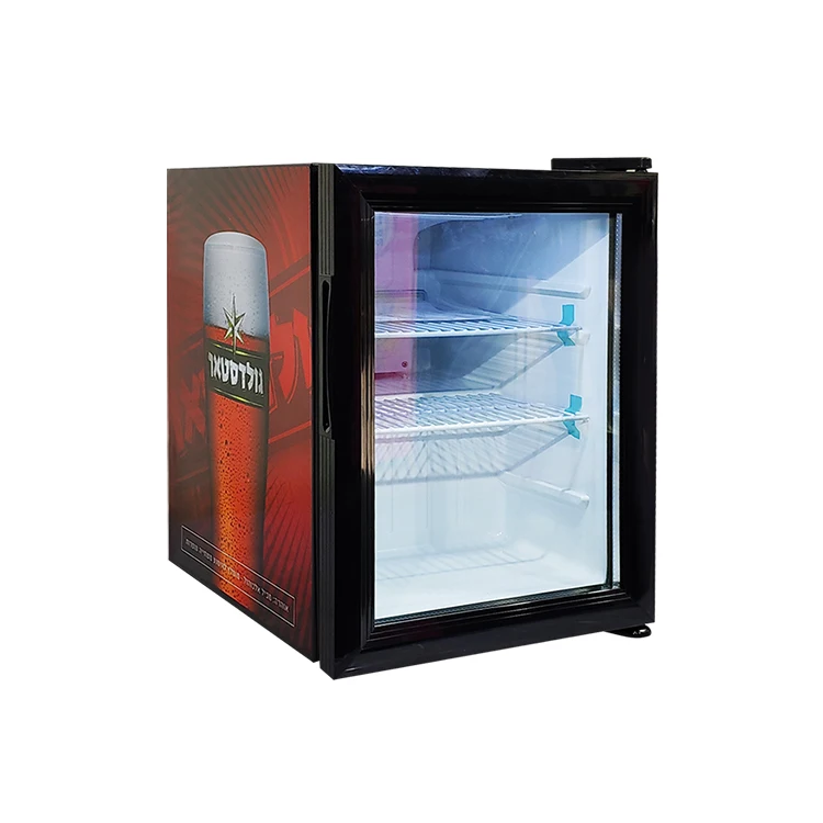 35l Glass Door Mini Bar Refrigerator With 3 Layers And Compressor Buy