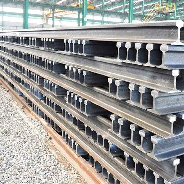 Hot rolled factory direct sale R50 R65 Steel rail DIN Standard A55 A65 A75 A100 A120 Steel rail used in the rail way