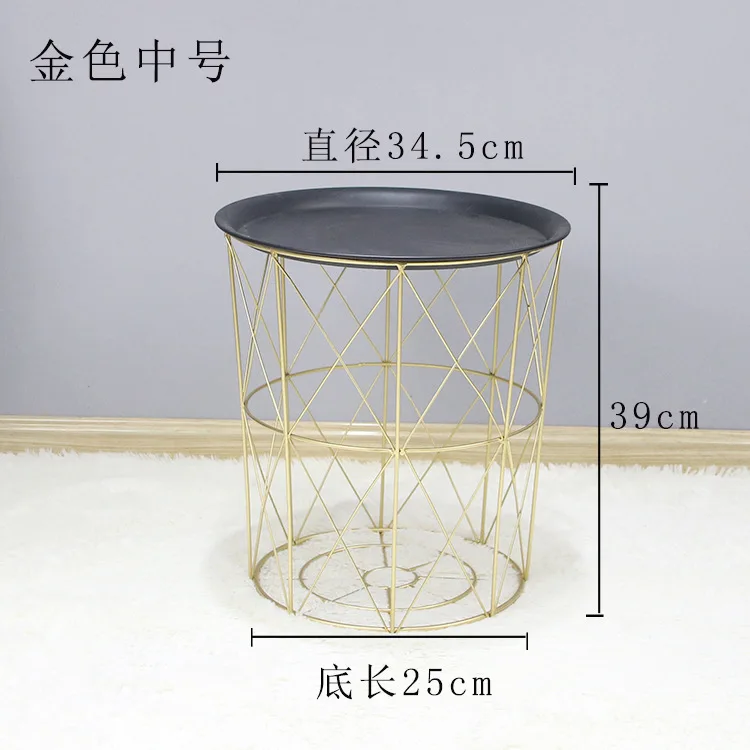 Creative Simple Nordic Wrought Iron Small Coffee Tea Table Home Decoration 77S103_ (6).jpg