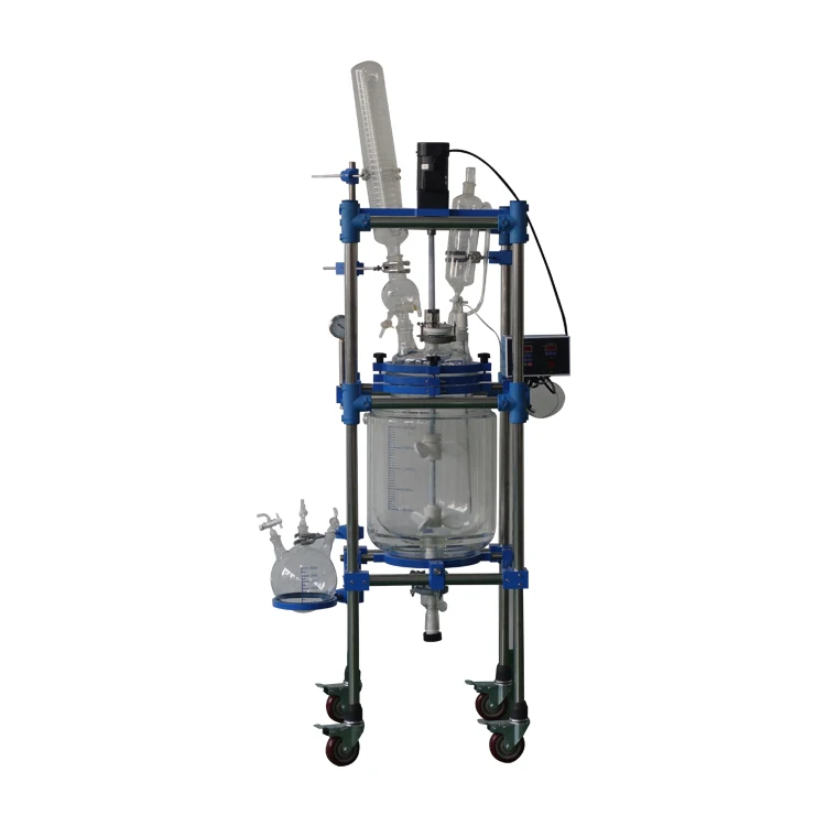 2L 5L 10L 20L  jacketed bioreactor for bacterial fermentation manufacture