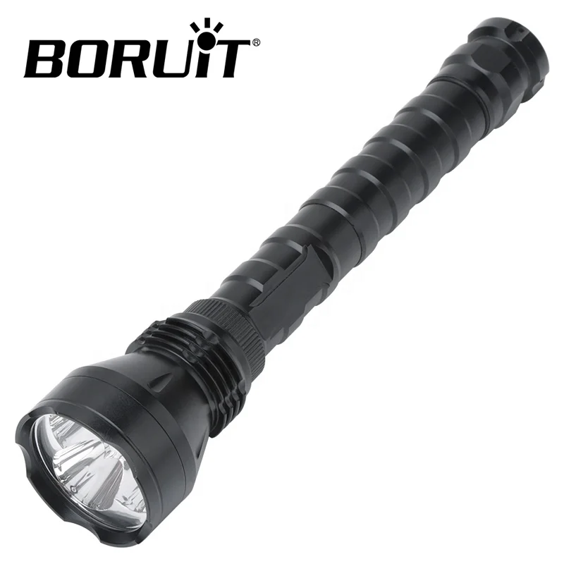 Boruit powerful rechargeable flash light 3T6 Torch 3000LM super bright flashlight with SOS function