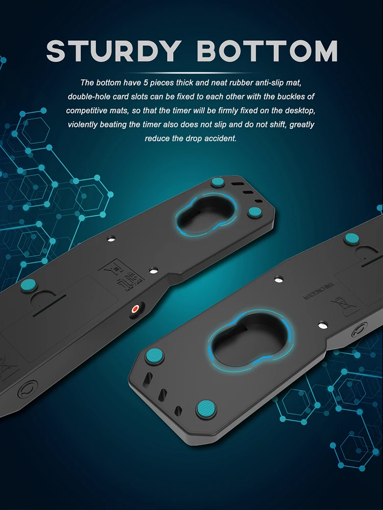 Yongjun professional cube competition black/grey ABS plastic large cube timer display