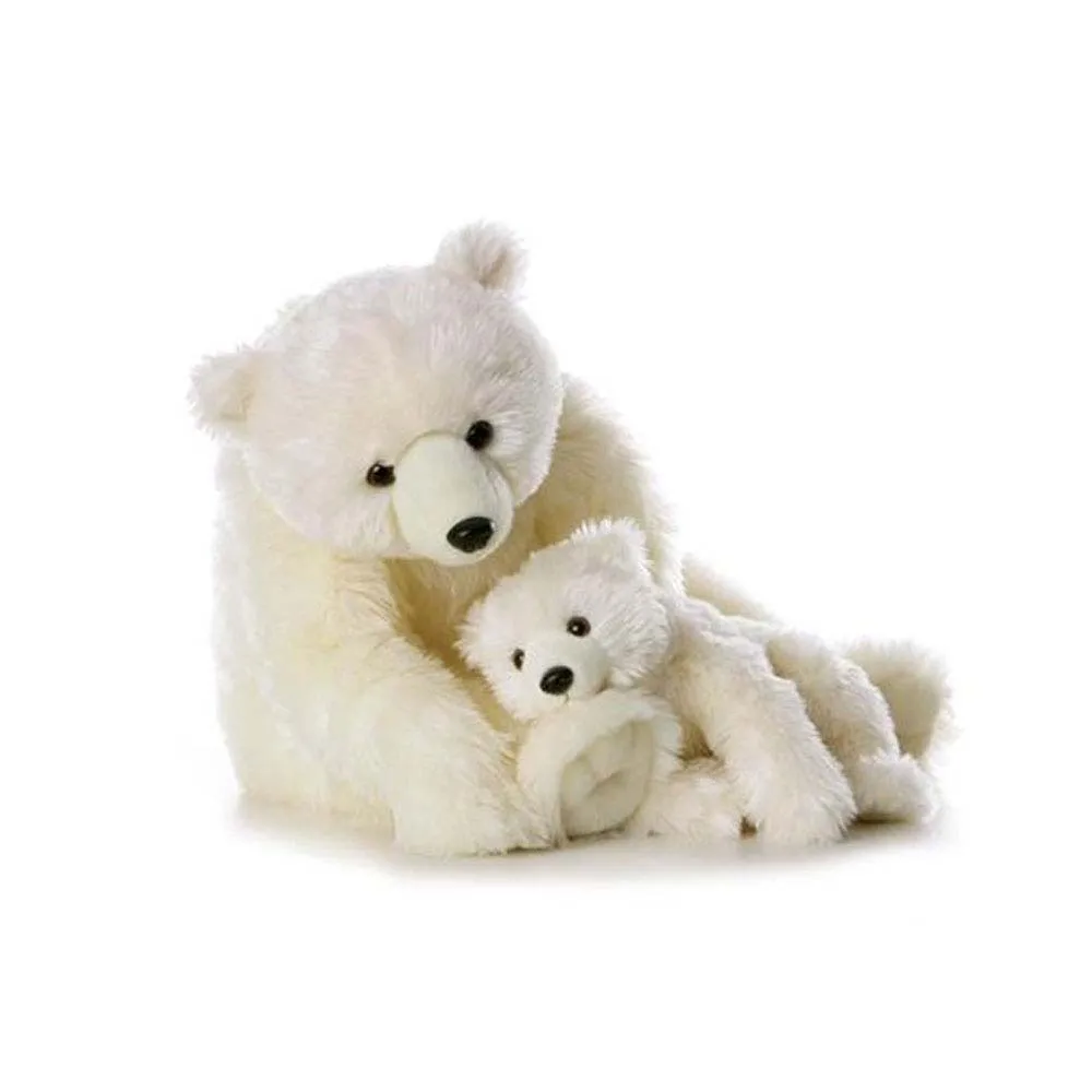 白色毛绒玩具熊毛绒北极熊圣诞玩具
