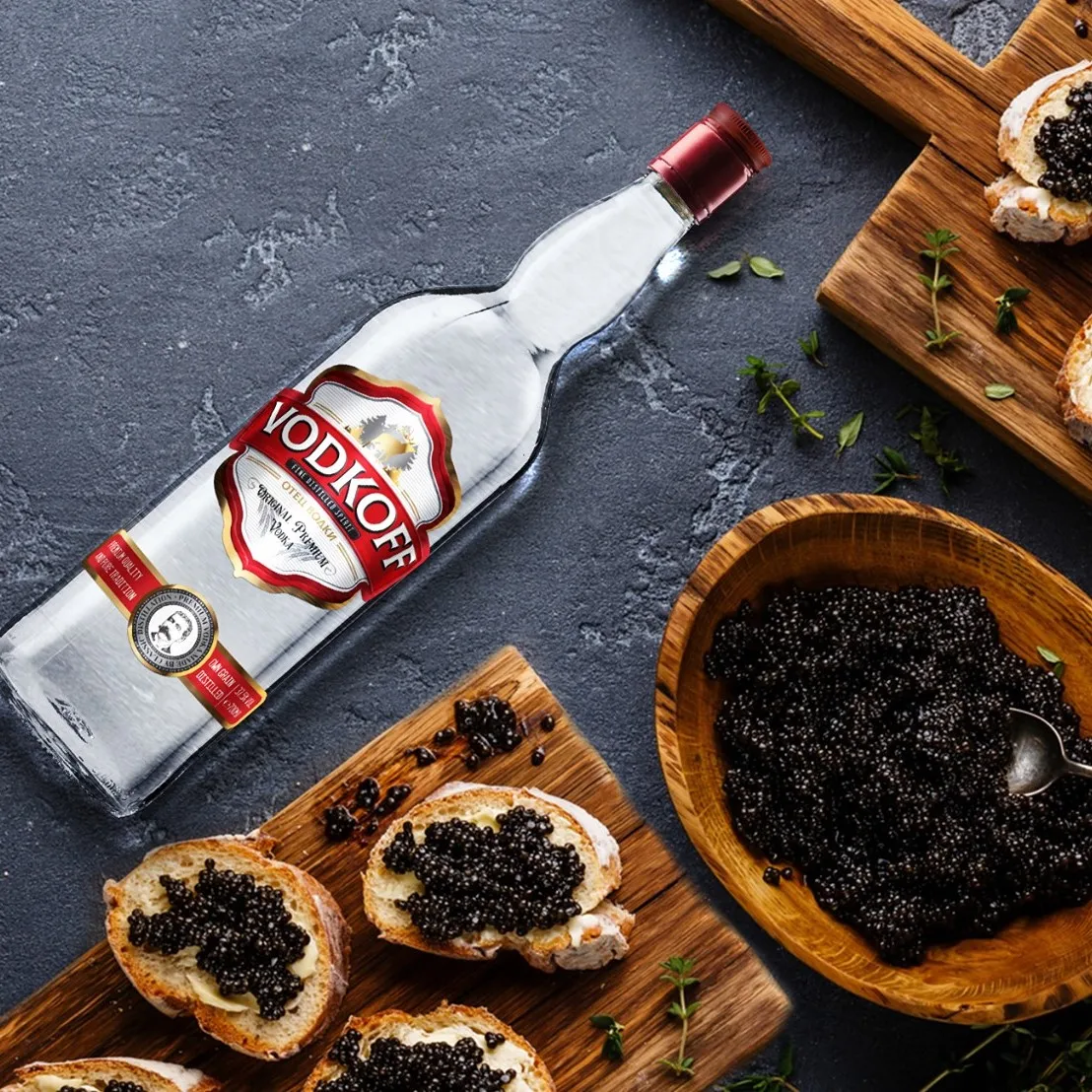 Vodkoff 원래 프리미엄 보드카 순수 100 스피릿 증류 보드카 만들기 Smirnoff 보드카 Buy Whisky