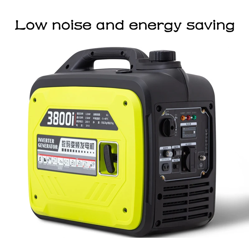 Compact suitcase-style 2000W inverter generator with handle and wheels