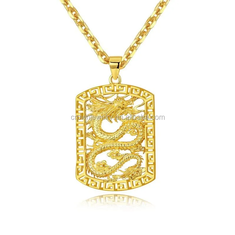 Dragon Pendant Necklace for Men 