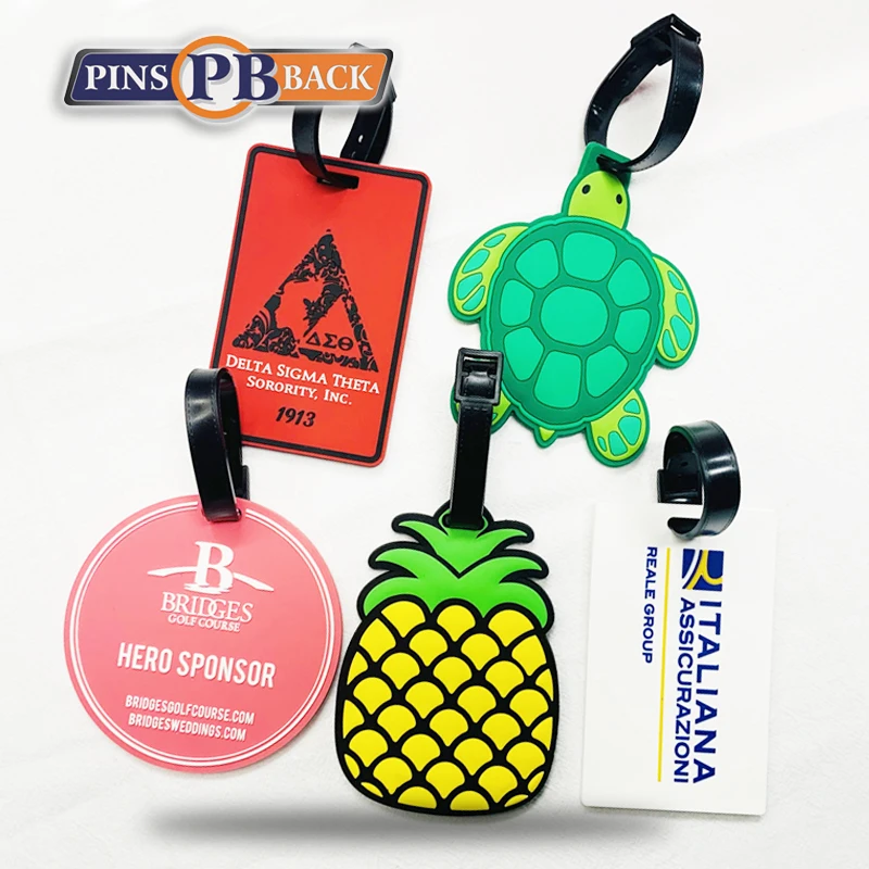 Custom Travel Luggage Tag Silicone And Baggage Identification Labels Id