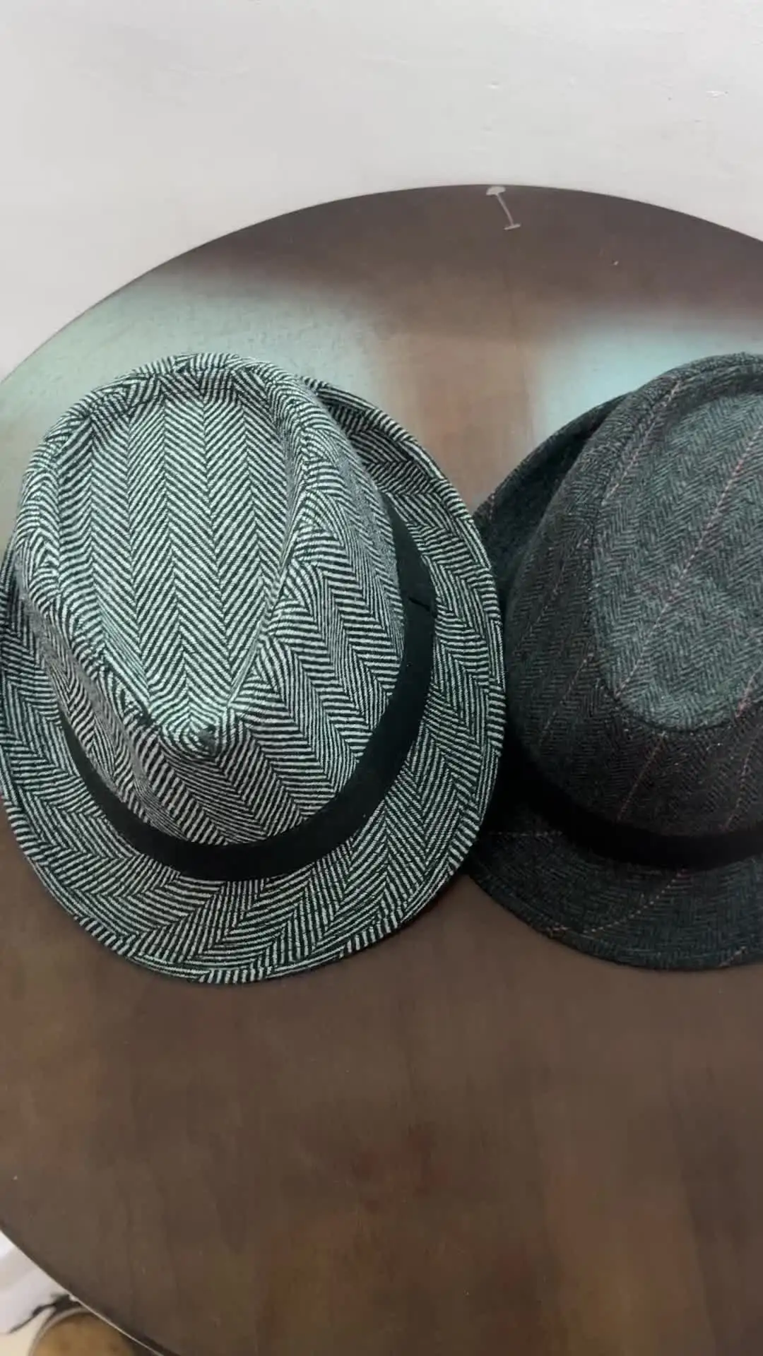 Zylioo S/M/L/XL/XXL Trilby Fedora-hoed, vilten hoed voor groot en klein hoofd, winter, gangster, bogarthoed, maffia-hoed van vilt, XL-XXL
