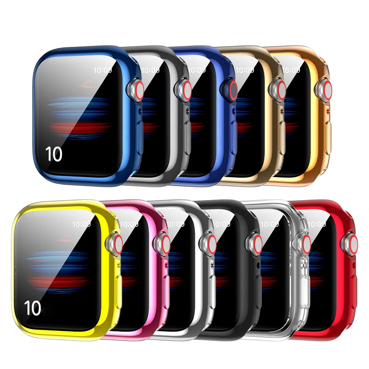 
NEW Soft TPU Case For Apple Watch 44mm 40mm Series 4/5/6/SE Smart Watch Case Protective Cover For Apple Watch 
