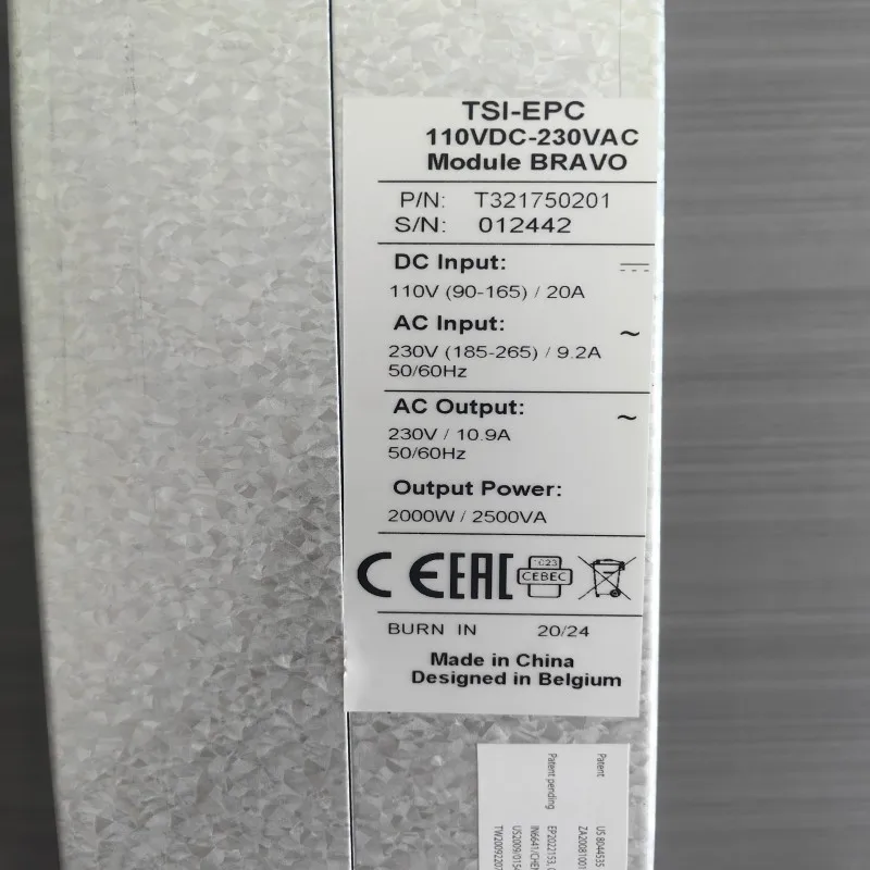 CE+T Modular Inverter Module TSI BRAVO 110/230 - 2.5kVA, 2000W DC/AC ...