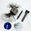 Halloween Christmas Decoration Lights Bats LED Fairy String Lights Outdoor With Solar Panel Stake