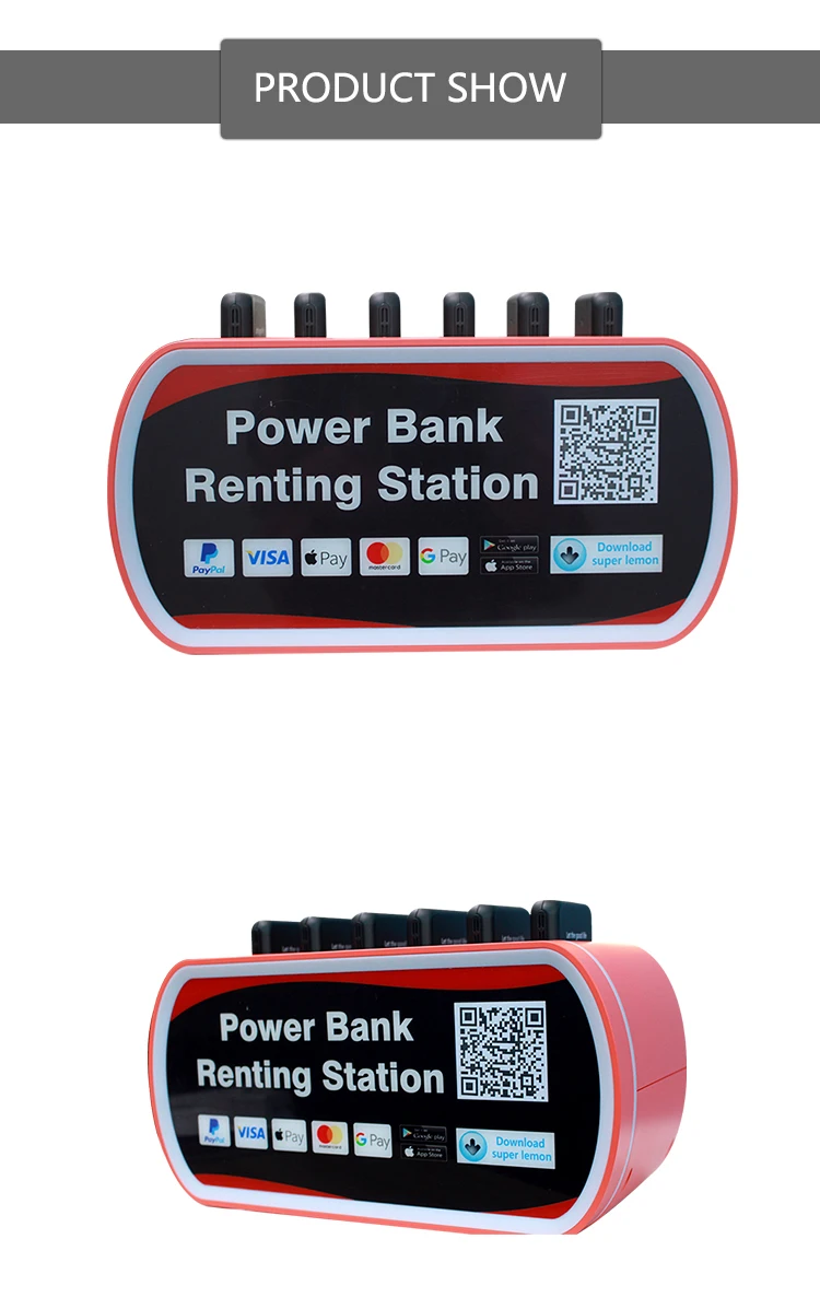 Portable power bank Shared power bank rental charging station 6 PCS 5000mah power banks quick charging - ANKUX.COM