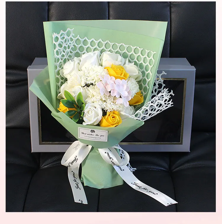 6_11.jpg OF Soap Flower Artificial  Handmade Wedding Decoration Flower For Sale