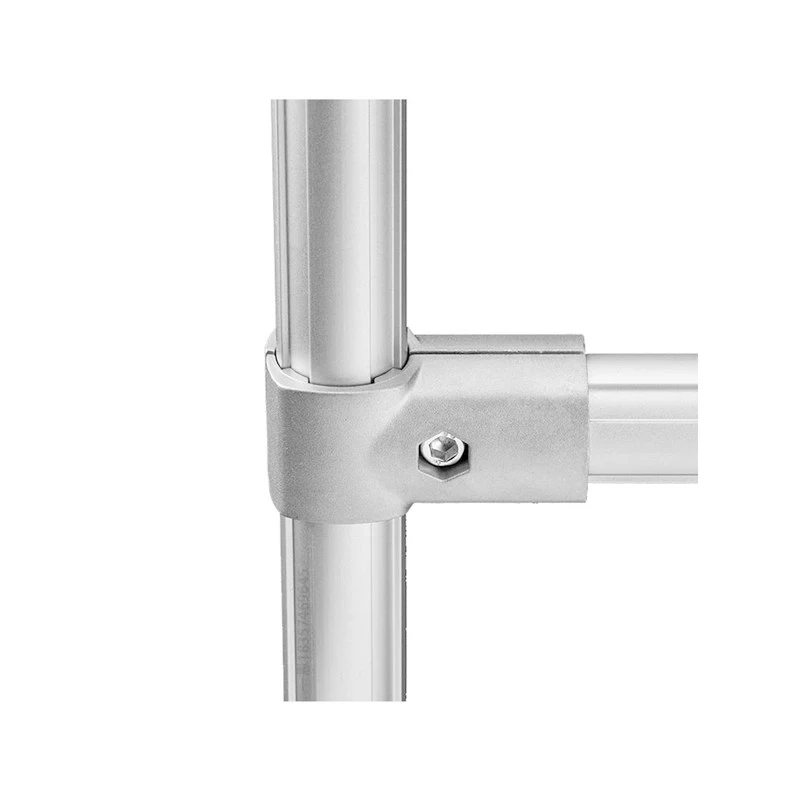 product external holding direct head 28mm third generation line rod aluminum alloy lean pipe connector profile two way fittings-13