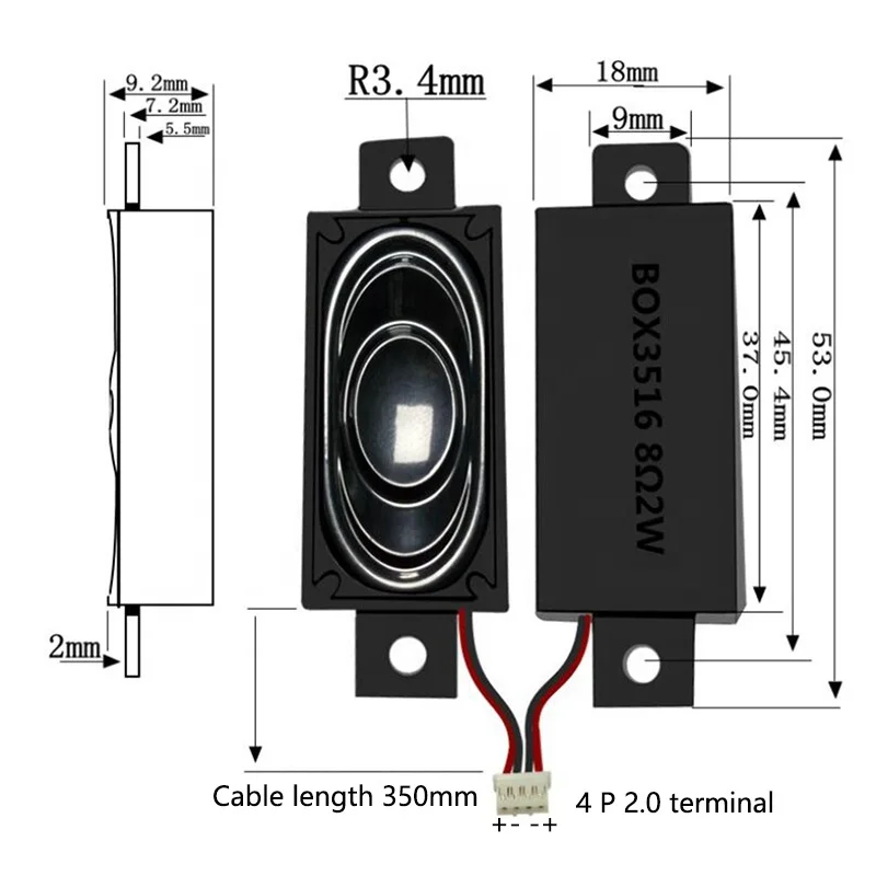 Taidacent 3516 Portable Speaker Box Cavity Waterproof 1837 Computer