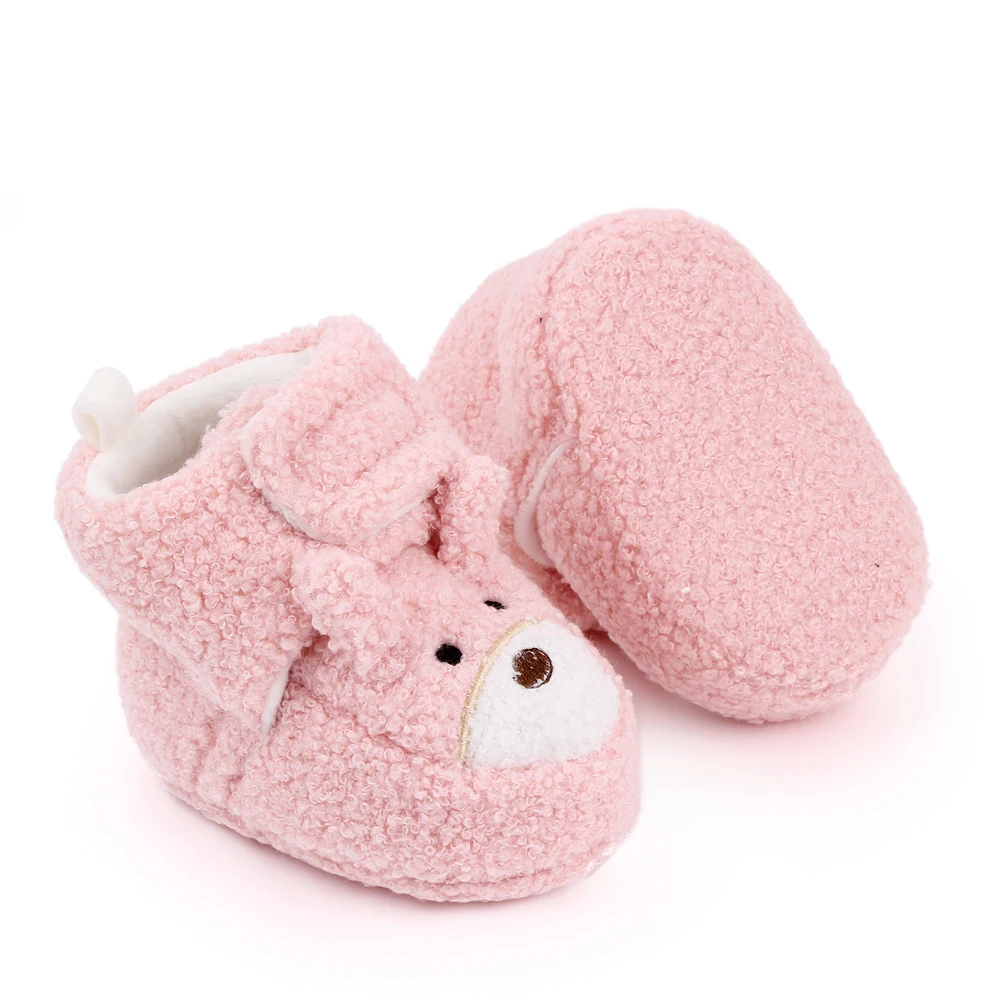 Winter baby boots cute cartoon soft sole baby shoes boys girls factory