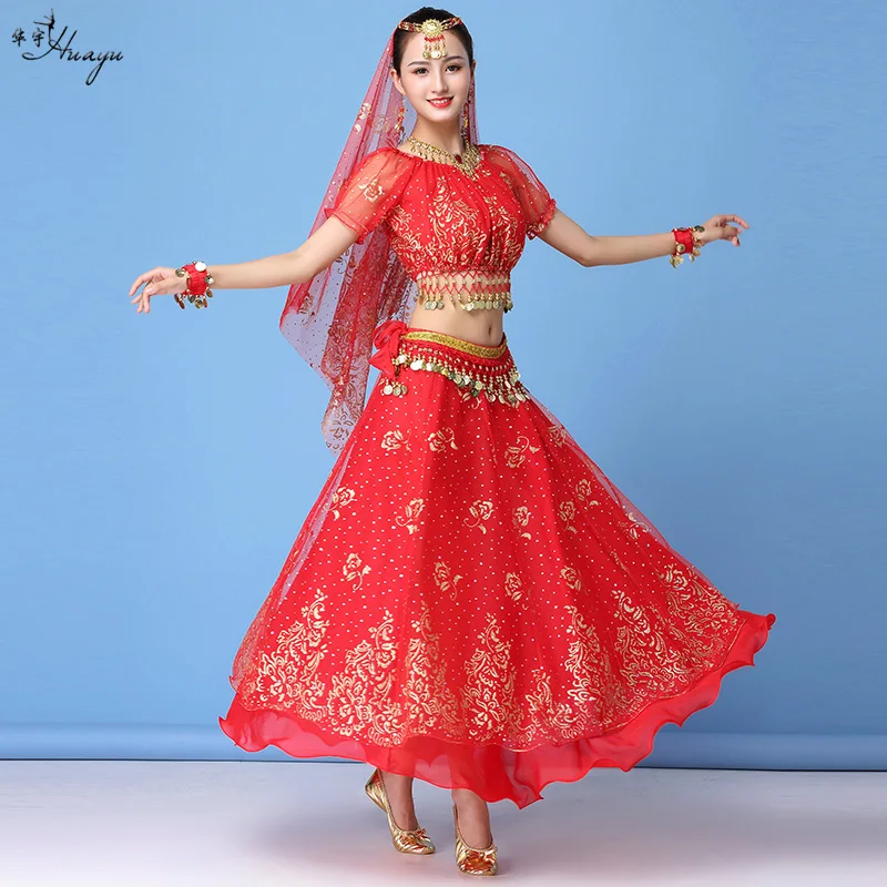 wholesale elegant adult indian bollywood belly dance dress set