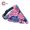 Custom Pet Gift Adjustable American Flag Bandana Dog Collar