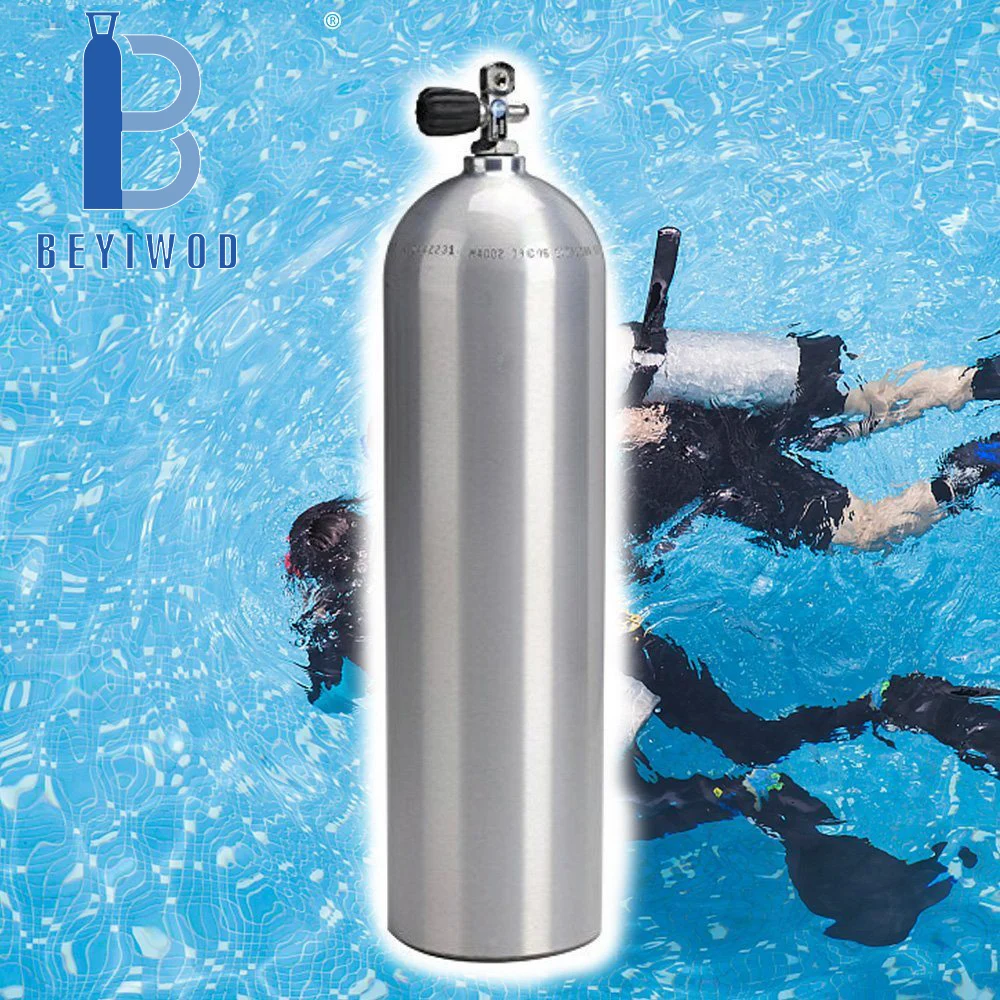 product dot aluminum high pressure scuba diving oxygen tank with yoke valve ce certified 5000psi test pressure-3